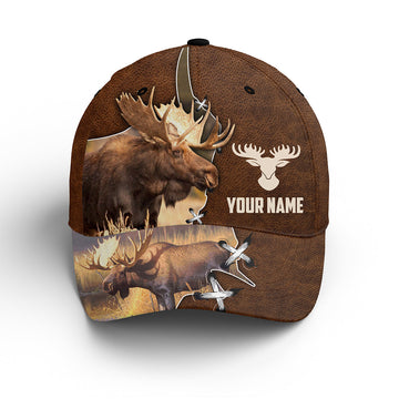 Maxcorners 3D All Over Print Baseball Cap Moose Hunting Hats Camouflage Personalized Cap LM0402