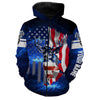 Maxcorners Custom Name Deer Skull Hunting Legend Deer Horn 3D All Over Printed Clothes