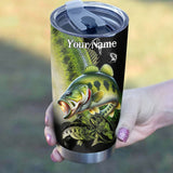 MaxcornersLargemouth Bass Fishing Skin Stainless Steel Fishing Tumbler Customize Name