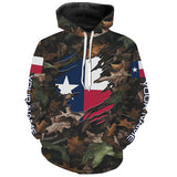 Maxcorners Texas Hunting Camo Customize Name 3D All Over Printed Shirts Personalized gift For Men, women, Kid LM2608