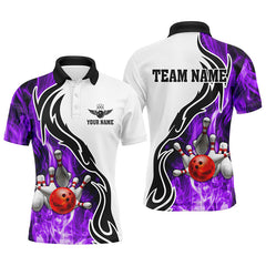Maxcorners Bowling Ball Pins Strike Multicolor Option Customized Name 3D Shirt