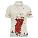 Maxcorners Golf Snow Golfing Santa Customized Name 3D Shirt