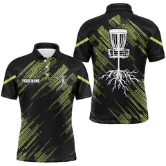 Maxcorners Yellow Black Mens disc golf polo shirts custom disc golf team disc golf jerseys MT0510