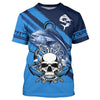 Maxcorners Personalized Mahi mahi Fish reaper Saltwater blue sea UV Long Sleeve Performance Fishing Shirts MT2108