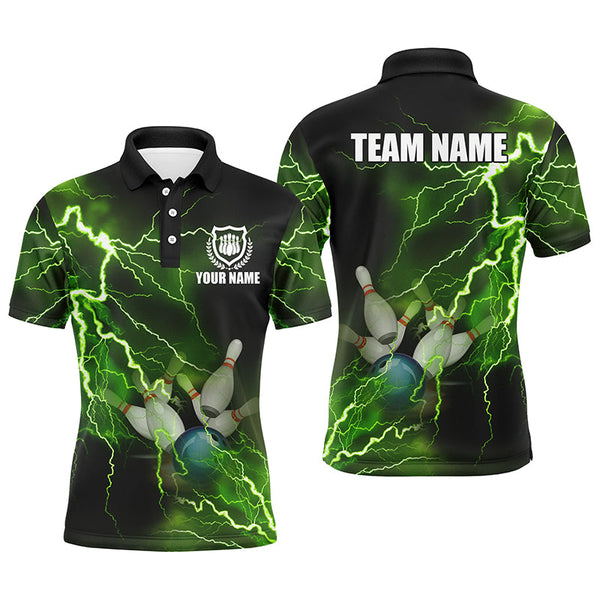 Maxcorners Lightning Thunder Bowling Team Multicolor Option Customized Name 3D Shirt