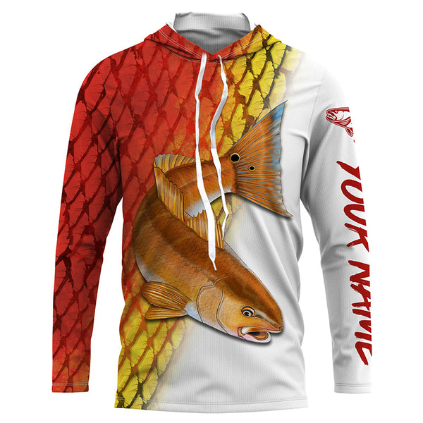 Maxcorners Redfish Pyppy Drum Fishing Customize Name 3D Shirts