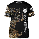 Maxcorners Wild Hog Hunting Camo 3D All Over Print Hunting Shirts, Boar Hunting Appare LM2608