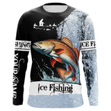 Maxcorners Redfish puppy Drum Ice Fishing 3D All Over Printed Shirts For Fisherman, Redfish fishing jerseys