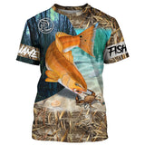 Maxcorners Redfish Puppy Drum Fishing 3D Shirt  Customize