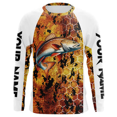 Maxcorners Redfish Fishing Scales Camo custom performance long sleeve Redfish fishing shirts LM0607
