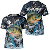 Maxcorners Custom Bluegill Fishing Camo Long Sleeve Fishing Shirts, Personalized Trout Fishing Team Jerseys LM2512