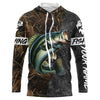 Maxcorners Custom Largemouth Bass Fishing Camo Personalized bass fishing jerseys Long sleeve shirt LM0201