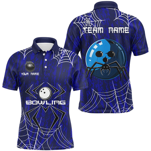 Maxcorners Bowling Ball And Pins Blue CamoCustomized Name, Team Name 3D Shirt