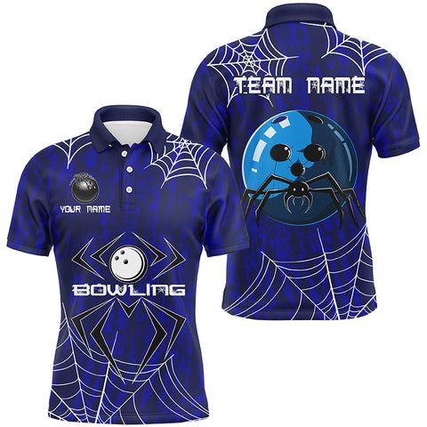 Maxcorners Bowling Ball And Pins Blue CamoCustomized Name, Team Name 3D Shirt