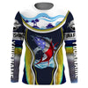 Maxcorners Tuna fishing American flag patriotic Custom Name fishing shirts for men, women, kid, fishing apparel LM2408