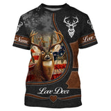 Maxcorners Custom Name Love Deer Hunter 3D All Over Printed Clothes