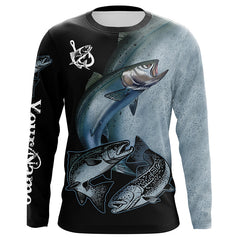 Maxcorners Customized Name Chinook Salmon (King Salmon) 3D Shirts