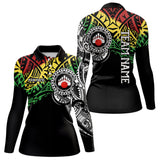 Maxcorners Personalized Tribal pattern Mens Bowling Shirts Custom Bowling outfit for men Team bowling jersey