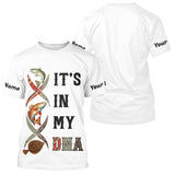 Maxcorners Redfish, Trout, Flounder fishing scales It's in my DNA Custom TX Slam UV Protection fishing shirts MT2108