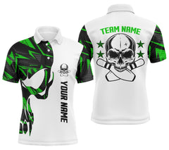 Maxcorners Camo Skull Bowling Team Multicolor Option Customized Name And Team Name 3D Shirt