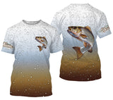 Maxcorners Customize Name  Striped Bass Fishing 3D Shirts