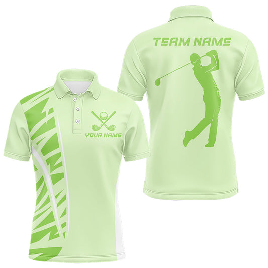 Maxcorners Green matching golf polo shirts for couples custom couples golf outfits, Gift for golf lovers LM0404