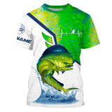 Maxcorners Mahi Mahi Fishing Customize Name 3D Shirts