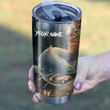 Maxcorners Catfish Fishing Tumbler Customize Name Camo Tumbler