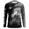 Maxcorners Black Crappie performance Fishing Shirts Custom Crappie Fishing Long Sleeve Tournament Fishing Shirts MT2108