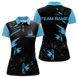 Maxcorners Black and Blue Golf polo shirts For Men Custom name mens golf outfits, gifts for golf loversMT0306