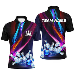 Maxcorners Skull Bowling Shirt Personalized Bowling Team League Skull Polo Shirt