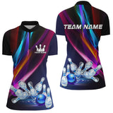 Maxcorners Skull Bowling Shirt Personalized Bowling Team League Skull Polo Shirt