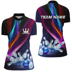 Maxcorners Skull Bowling Shirt Personalized Bowling Team League Skull Polo Shirt