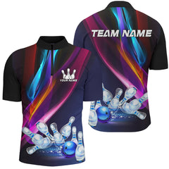 Maxcorners Skull Bowling Shirt Personalized Bowling Team League Skull Polo Shirt