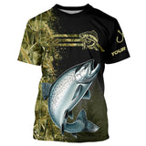 Maxcorners Salmon fishing camouflage Custom performance long sleeve Fishing Shirts, Salmon Fishing jerseys MT2108