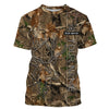 Maxcorners Deer Hunting tree camo Customize Name 3D All Over Printed Shirts Personalized Hunting gifts LM2608