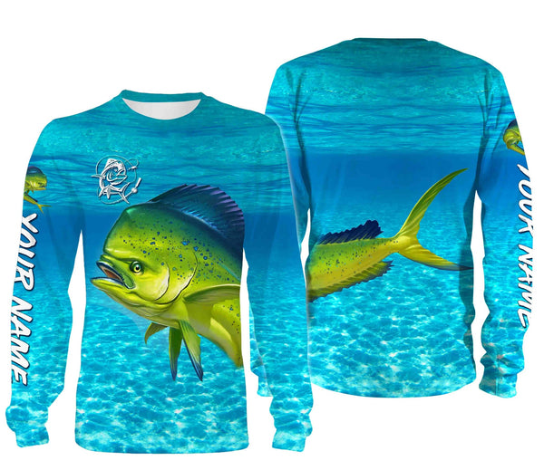 Maxcorners Customize Name Mahi Mahi Fishing 3D Shirts