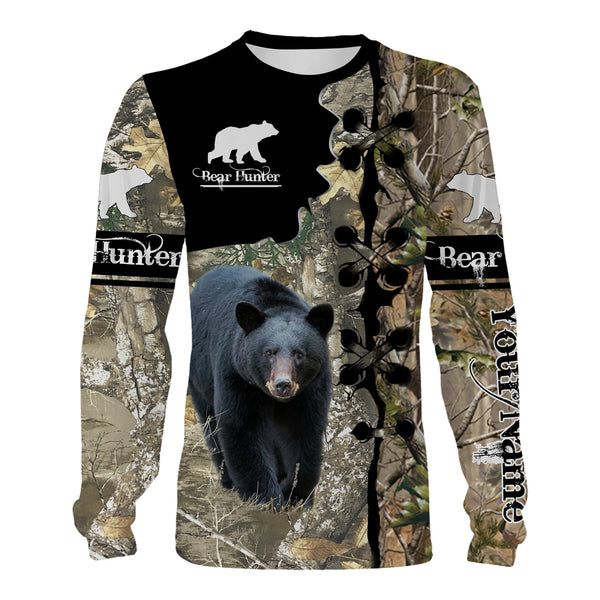 Maxcorners Bear Hunting Customize Name 3D Shirts