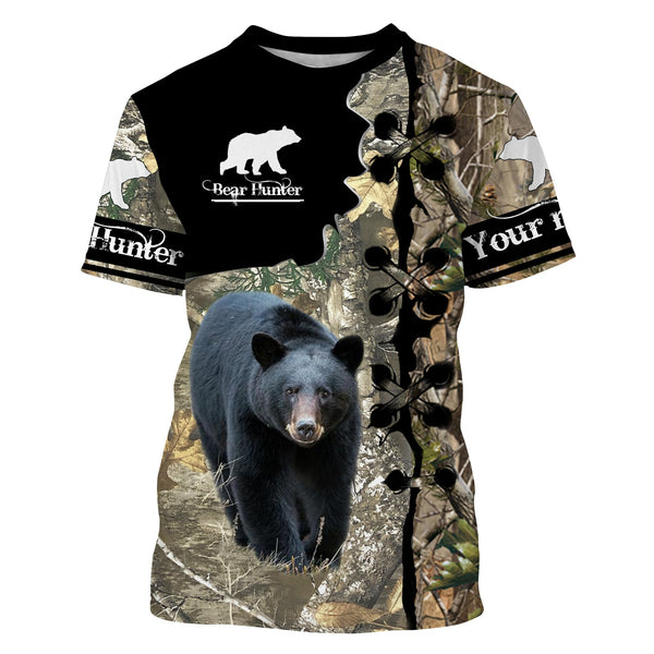 Maxcorners Bear Hunting Customize Name 3D Shirts