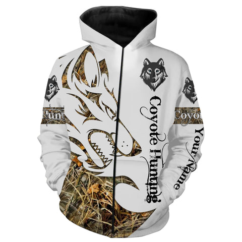 Maxcorners Coyote Hunting Customize Name 3D Shirts