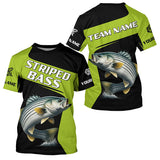 Maxcorners Striped Bass fishing Custom Long Sleeve Tournament Fishing Shirts, Performance Striper Fishing Jerseys MT2108