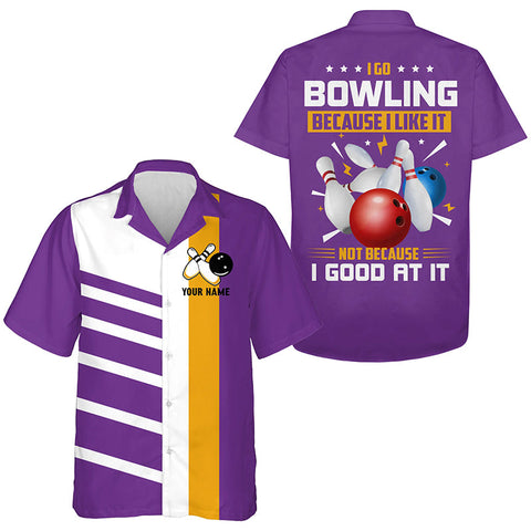 Maxcorners Funny Retro Bowling Jersey Customized Name, Team Name 3D Shirt