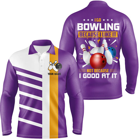 Maxcorners Funny Retro Bowling Jersey Customized Name, Team Name 3D Shirt