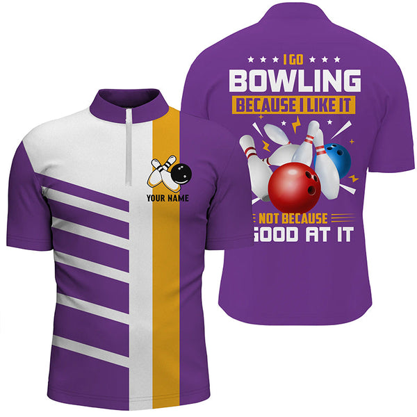 Maxcorners Funny Retro Bowling Jersey Customized Name, Team Name 3D Shirt