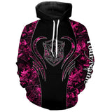 Maxcorners Wild boar hunting tattoo pink girl camo Custom Name 3D All Over Printed shirts, leggings LM2608