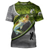 Maxcorners Largemouth Bass Fishing Customize Name 3D Shirts