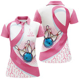 Maxcorners Bowling And PinsBreast Cancer Awareness Customized Name 3D Shirt For Women