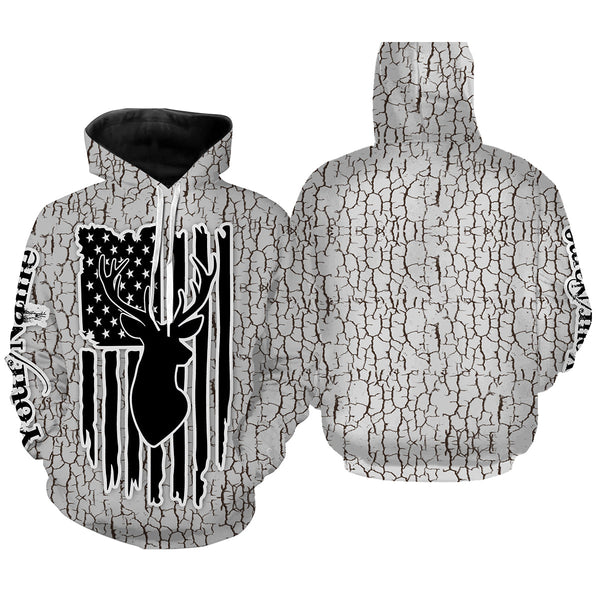 Maxcorners Deer hunting camouflage Customize Name 3D All Over Printed Shirts Personalized Hunting gift For me LM2608