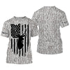 Maxcorners Deer hunting camouflage Customize Name 3D All Over Printed Shirts Personalized Hunting gift For me LM2608