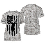 Maxcorners Deer hunting camouflage Customize Name 3D All Over Printed Shirts Personalized Hunting gift For me LM2608
